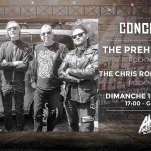 THE PREHISTORICS • CHRIS ROLLING SQUAD • AK SHELTER • GRATUIT