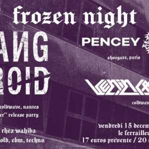 Frozen Night : Sang Froid (release party) + Pencey Sloe + Venin Carmin (Nantes)