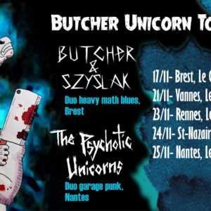 Bar-bars ► The Psychotic Unicorns + Butcher & Szyslak ◄ Nantes, le Balkabar – 25/11/23